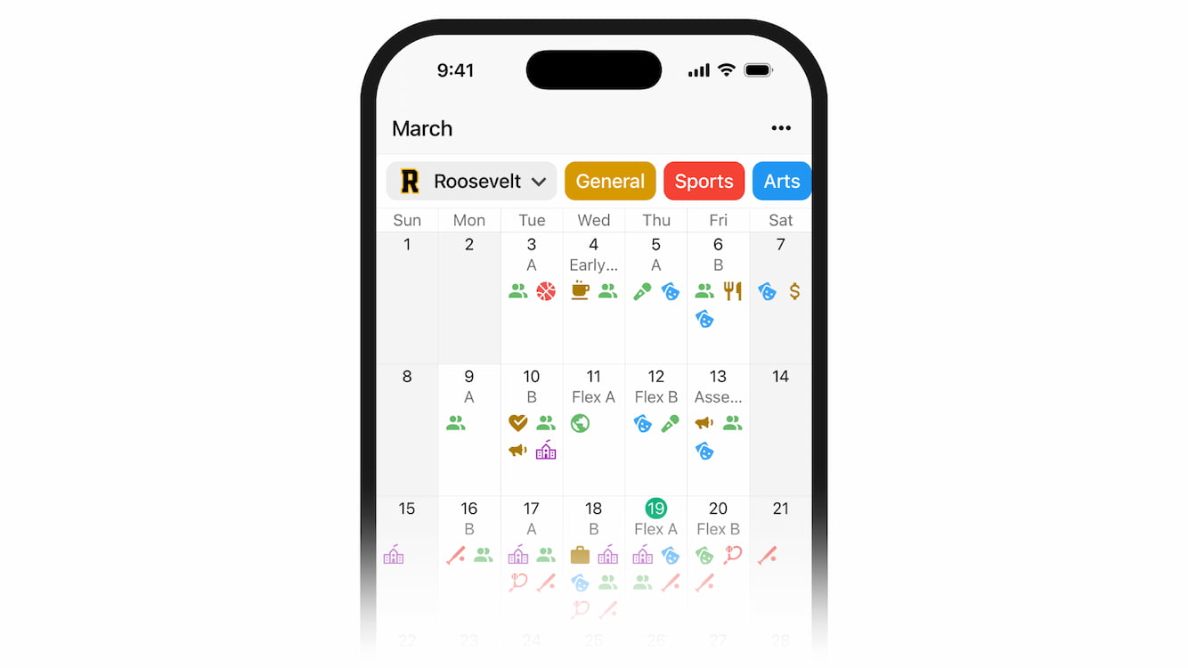 The redesigned Trivory calendar